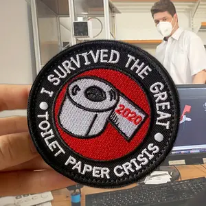 "I Survived 2020 Survivors" Morale Velcros Patch Tactical - Hook & Loop for Molle Military Bags, Backpacks, Embroidered Applique