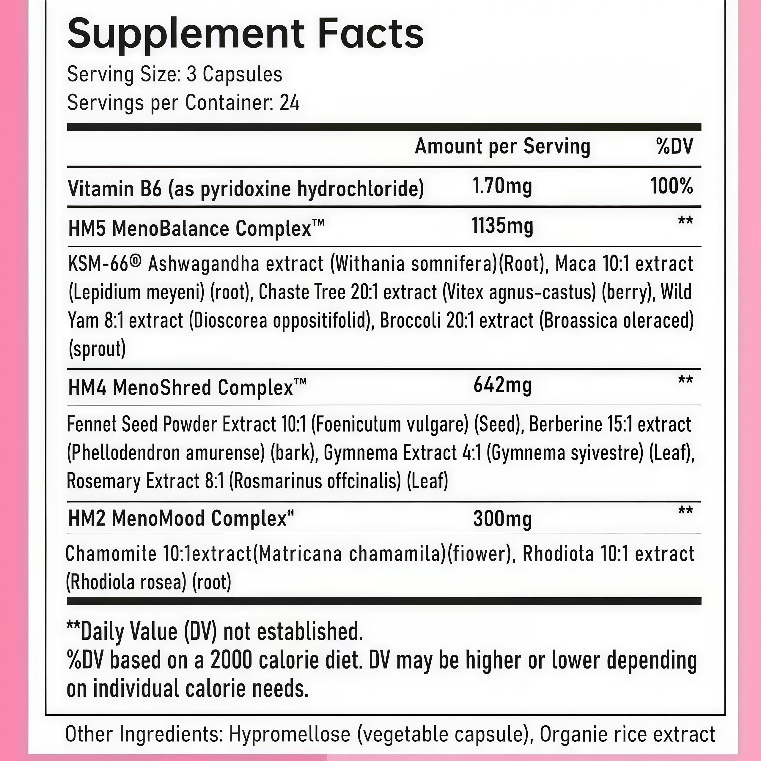 Hormones Hormone Harmony – Menopause Relief for Women – 72 Vegan Capsules – Hot Flashes, Night Sweats, Mood Swings Support Healthcare Dietary Vitamin Supplement