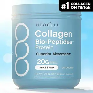 NeoCell Collagen Peptides Powder 20oz - Grassfed Protein with 18 Essential Amino Acids | Advanced Bio-Peptides for Skin & Joint Health