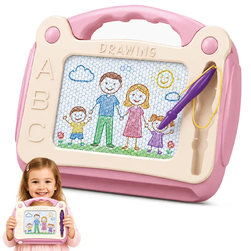 Magnetic Drawing Board for Toddlers, Erasable Colorful Sketch Pad, Portable Adjustable Easel, Screen-Free Activity, Early Learning Arts & Crafts Toy, Cool Gifts for Kids Ages 1-4 Boys Girls Birthday Travel Toy,back to school