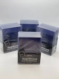 BCW 3X4 Thick Card Toploaders 4 Packs of 10 for up to 138pt Cards, 40 Total for Relic/Jersey cards
