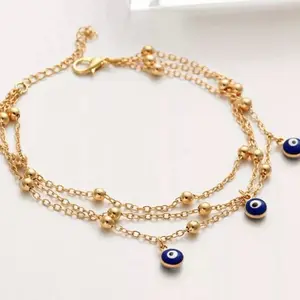Turkish nazer lucky evil eye anklets bracelet fashion design