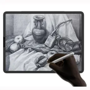 AMZER 3H Anti-Glare PET Handwriting Screen Protector for Apple iPad Pro 12.9 Inch - Perfect Fit, Paper Feel, Scratch Protection, Ideal for Drawing & Writing