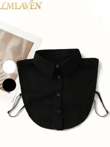 Women's Plain Fake Collar Detachable Neck Cover, Soft and Comfortable Fitted Design, Ideal for Daily Wear and Photography