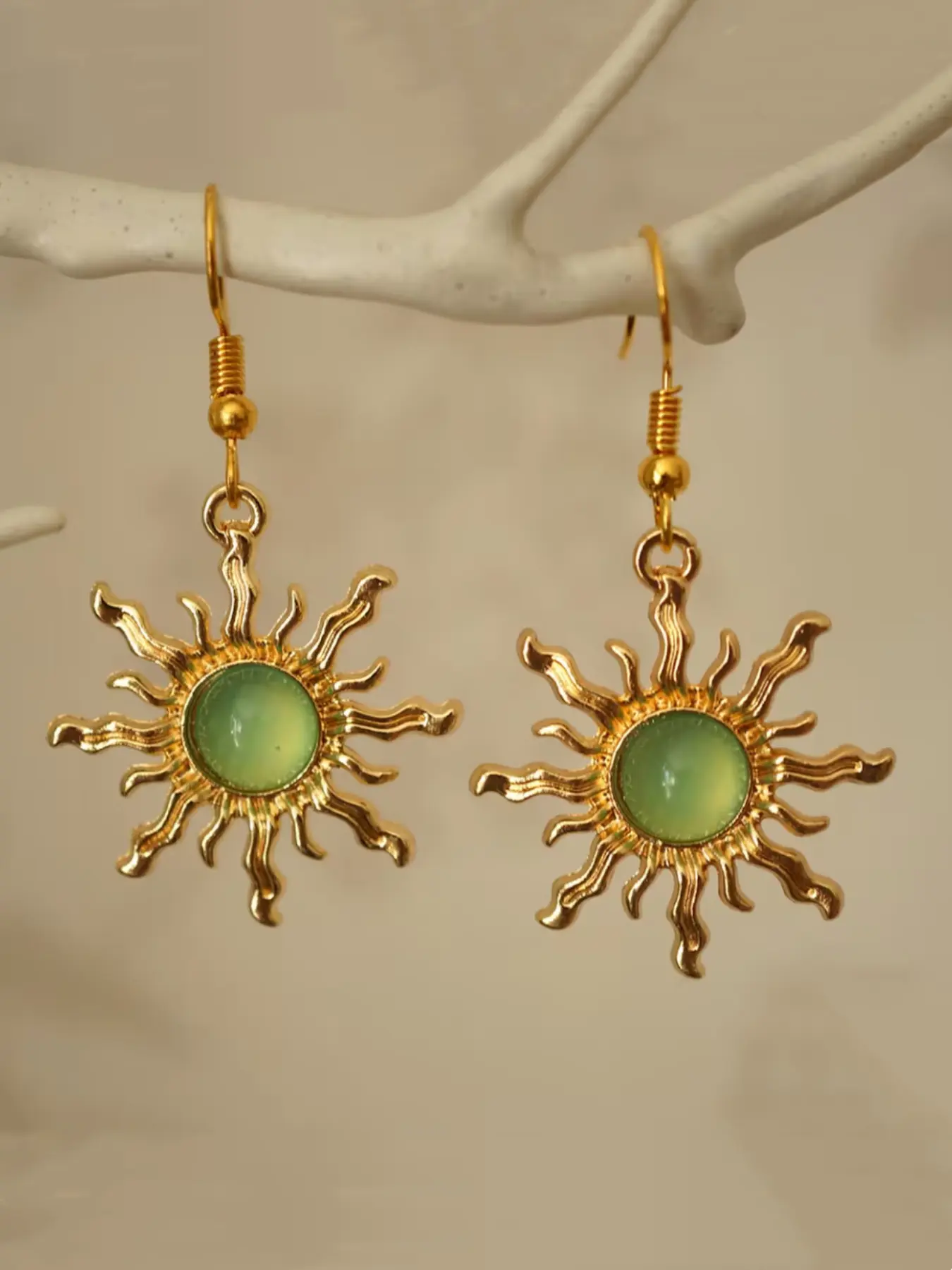 Sun Design Dangle Earrings, Dangling Earrings, Dangly Earrings, Statement Earrings, Fashionable Jewelry for Women, Casual Trendy Jewelry, Trendy All-match & Exquisite Jewelry for Birthday Gift, Trendy Fashionable Accessories
