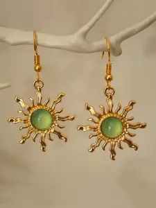 Sun Design Dangle Earrings, Statement Earrings, Fashionable Jewelry for Women, Trendy All-match & Exquisite Jewelry for Birthday Gift