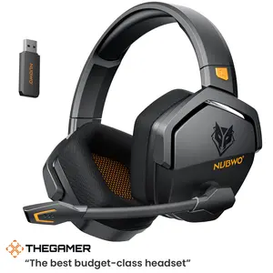 [Stock Up Event Pick] NUBWO G06 Wireless Gaming Headset – 23ms Low Latency Audio, 50mm Stereo Sound, Noise-Canceling Mic, 100Hrs Battery – Works on PS5, PC, Perfect Gaming Gear to Stock Up (Not Xbox)