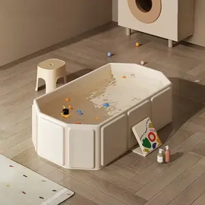 Portable Baby Bathtub, Small Size Folding Design, Easy Clean & Store, Suitable for Indoor/outdoor Use, Ideal for Travel