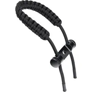 Archery Bow Wrist Sling, 550 Paracord Strap with Stretch Lanyard, Fit Compound Bow Stabilizers