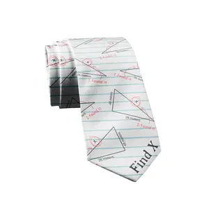 Find X Tie Funny Ties Math Teacher Tie Mens Novelty Neckties Nerdy Ties for Guys Funny Ties