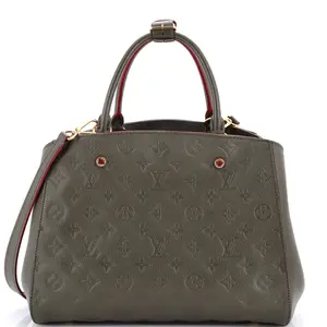 Pre-owned Louis Vuitton Leather Top Handle Bags Montaigne Handbag Monogram Empreinte MM by Rebag