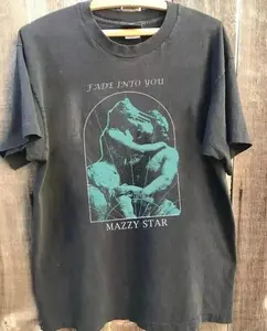 Mazzy Star Fade Into You tour short sleeve Unisex Charcoal shirt Graphic Tee Heavy Cotton Tee Shirt, 100% Heavy Cotton Shirt