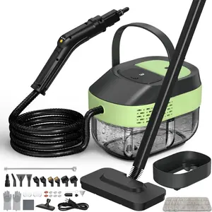 14 IN 1 Steam Mop Cleaner, 1.6L Detachable Handheld Steam Cleaner with 37 Accessories, 2500W Multipurpose Steamer Cleaning for ,Floors,Tile,Grout,Upholstery,Carpet,,15S  Heat-Up