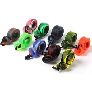 Rod Sock Fishing(10pcs),Rod Sleeve Rod Covers 67inches/74.8inches Braided Mesh with Lanyard Rod Protector Pole Gloves Fishing Tools. Flat or Pointed End/Spinning for Casting Sea Fishing Rod