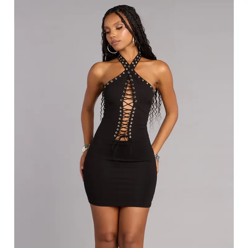 side lace up bodycon dress - TikTok Shop side lace up bodycon dress - TikTok Shop