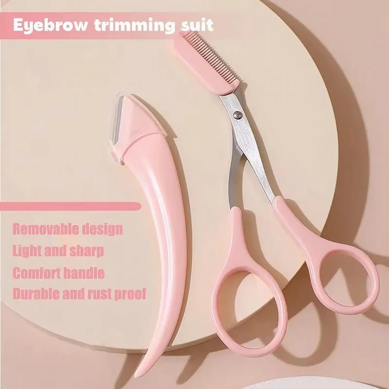 Eyebrow Scissors with Comb,Eyebrow Scissors,Eyebrow Trimmer Scissors Tool,Eyebrow Trimmer Scissors With Comb for Beginner Eyebrow Scissors for Women Girls Stainless Steel Eyebrow Razor (Pink) Eyebrow Scissors with Comb,Eyebrow Scissors,Eyebrow Trimmer Scissors Tool,Eyebrow Trimmer Scissors With Comb for Beginner Eyebrow Scissors for Women Girls Stainless Steel Eyebrow Razor (Pink)