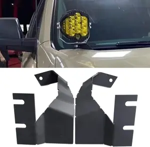2Pcs A Pillar LED Mounting Bracket Kits fits 2014 to 2021 Toyota Tundra Hood Ditch Side Led Pod Brackets Work Light Sport Light Mount Bracket Holder Accessories