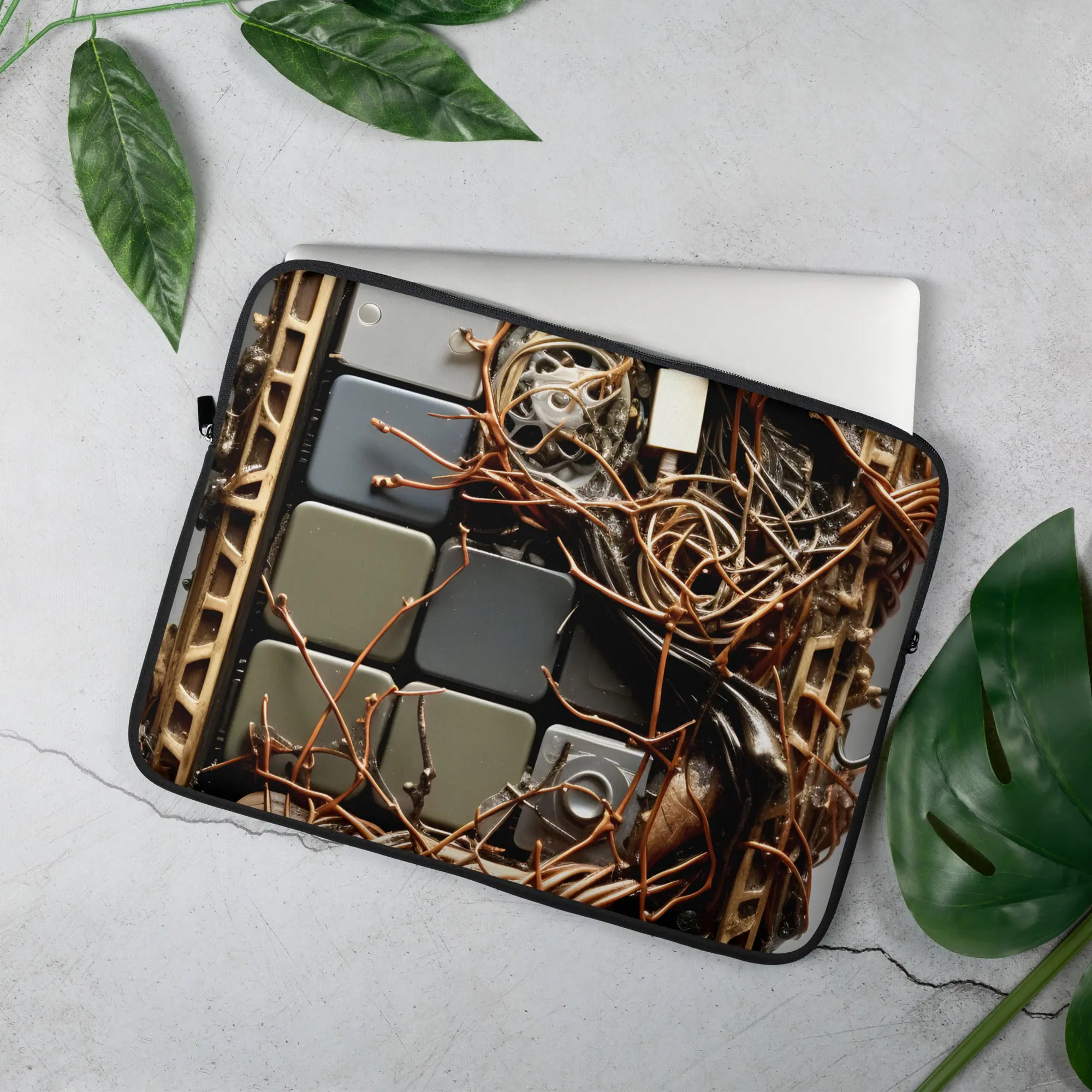 Post-Apocalyptic Grunge Grid IPad Case Laptop Sleeve
