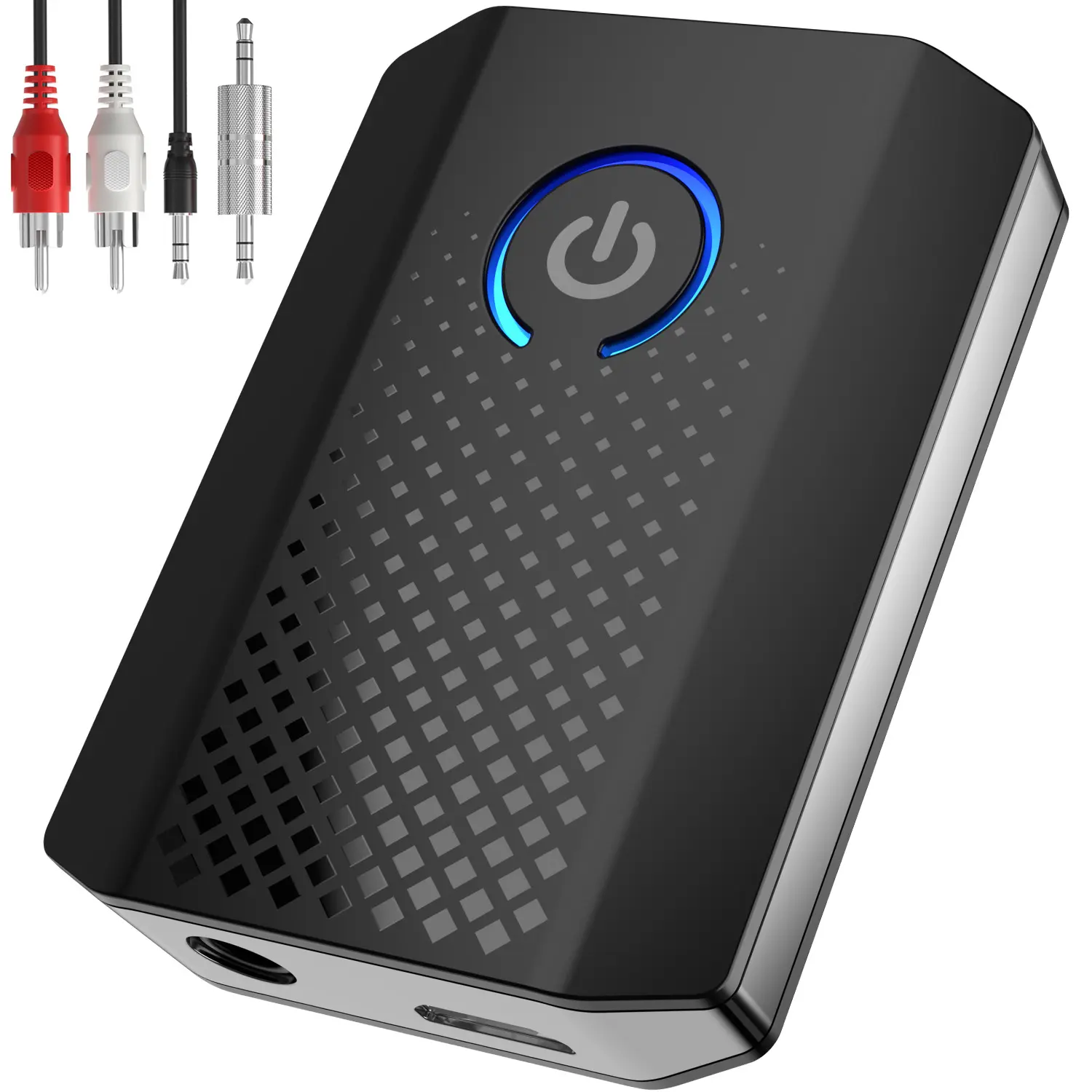 Bluetooth Transmitter Receiver for TV & PC, Bluetooth 5.2 Long Range Audio Transceiver for Home Stereo, Airplane, Dual Link, RCA Cable, aptX Low Latency