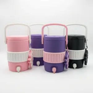 3D Printed Soda Can Holder with Lid, Straw Hole, Handle & Can Opener | Portable 12 oz Can Cooler Koozie