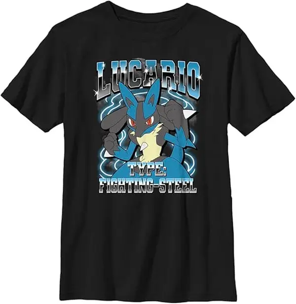 Lucario Fighting Steel Type Pokemon Graphic T-Shirt | Basic Unisex Shirt | Artistic Streetwear Sweatshirt | Gift for him