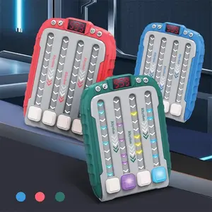 Electronic Music Rhythm Puzzle Game Machine Montessori Pockets Travel Toy Light Up Educationa Sensory Fast Push Table Game