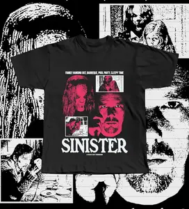 Sinister Movie T-Shirt - Mr. Boogie Graphic Tee, Horror Film Gift