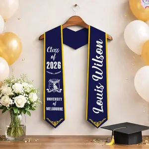 Personalized Graduation Stole Class of 2026, Custom Name Senior Graduation Sash, Gift for Daughter Son