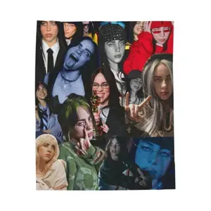 2026 Billie Inspired Fleece Blanket Ultra Soft Music Fan Throw Must Have Merch for Billie Enthusiasts and Music Lovers
