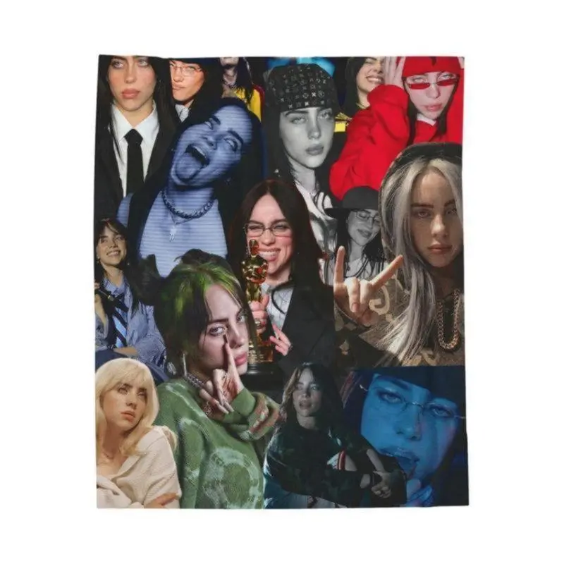 2026 Billie Inspired Fleece Blanket Ultra Soft Music Fan Throw Must Have Merch for Billie Enthusiasts and Music Lovers