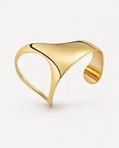 Sculptural Palm Bracelet Cuff