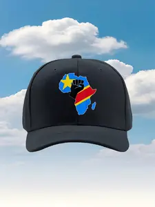 The flag of the Democratic Republic of the Congo 2026 new model Multi Color Unisex Adjustable Classic Baseball Cap - Comfortable Breathable Hat Suitable for Men and Women for Daily Casual Wear, Ou