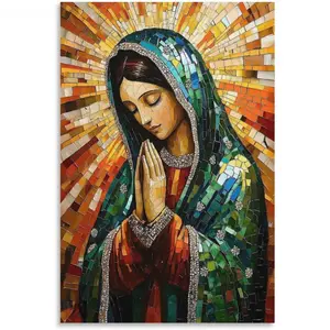 Our Lady Of Guadalupe Catholic, Virgin Mary Poster Vintage Prints Canvas Wall Art Posters Room Aesthetics And Decor Home Modern Living Room Decor Gifts20x30inch(50x75cm)