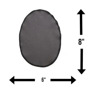 Plain Ostomy Bag Cover Oval Close Ended Wicking Fabric - Inner Pocket - Colostomy, Ileostomy Stoma Pouch Cover