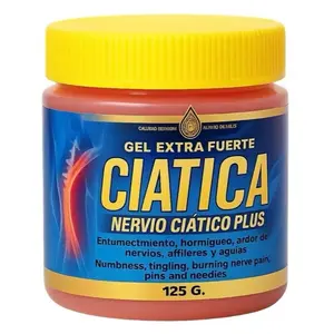 Ciatica ointment Extra Fuerte Nervio Ciatico Plus 125 gr Natural de Mexico Healthcare Skin Repair Moisturizers Comfort Moisture Cosmetic Blend Herbal Intensive Soothing Hydrating Moisturizing