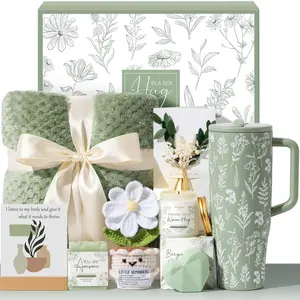 Day & for - Get Well Soon Spa Care Package, Luxury Self Care Gift Basket for After Surgery & Cancer Care Inspirational Thinking of You Sympathy Gift Set for Mom Her Friend