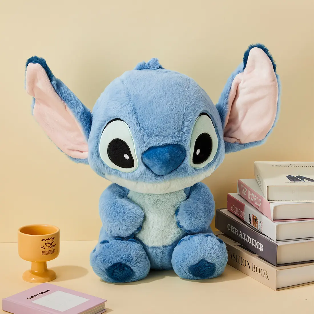 Disney Stitch Soft Stuffed Toy - Medium Sitting Pose, Huggable Collectible for Family