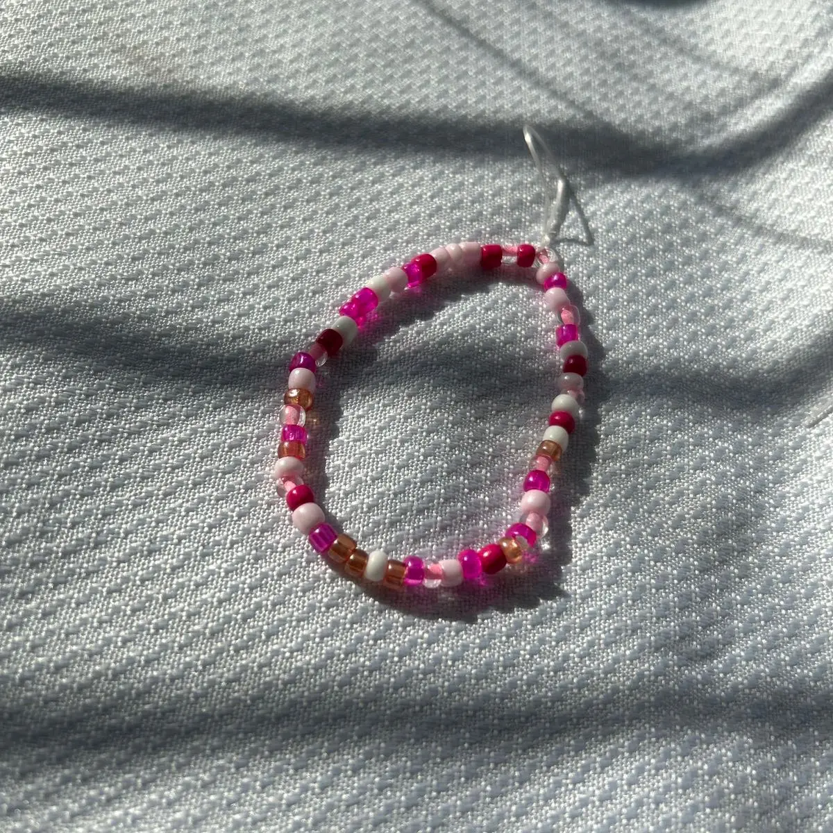 (Small and strechy)Pink phone charm/ water bottle charm