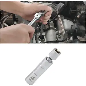 16mm  Swivel Spark Plug Socket, Thin Wall 3/8 Inch Drive 12-Point Standard Spark Plug Socket  360- Rotation, Suitable for   Models
