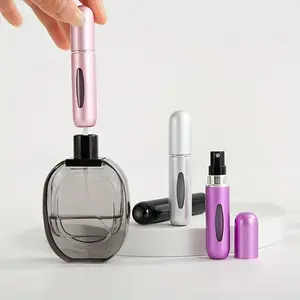 Random Color Perfume Dispenser Bottle, 1 Count Portable Mini Refillable Perfume Atomizer Bottle, Storage Bottle For Travel Outdoor Use