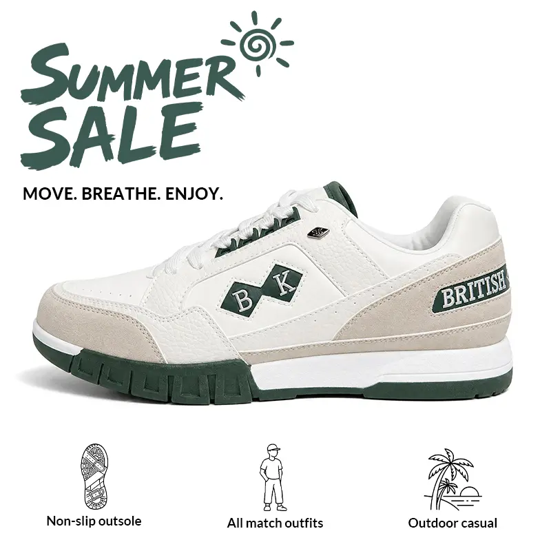 British Knights Shoes,Men's Casual Shoes Old School Sneakers,Green/White sneakerhead mensshoes  Footwear, Classic Sneakers Style, TikTokShopStockUp tiktokshopbacktoschool  black shoes, men's shoes, everyday sneaker, sohochic Running Training Boy
