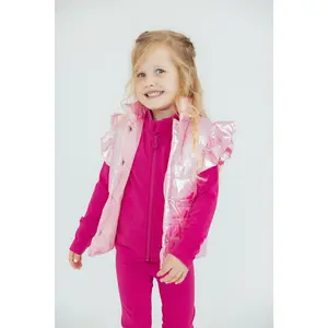 Pink Iridescent Puffer Vest