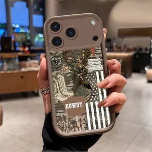 HOWDY pattern Pattern Tpu Phone Case, Suitable for Iphone 17, 16, 15, 14 Pro Max 13, 12, 11 Air Xr Xs Plus E, Shockproof and Drop Resistant, Sturdy and Durable Silicone Protective Case, Smartphone Protective Case