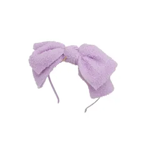 Fuzzy Floppy Headband - Lilac Purple