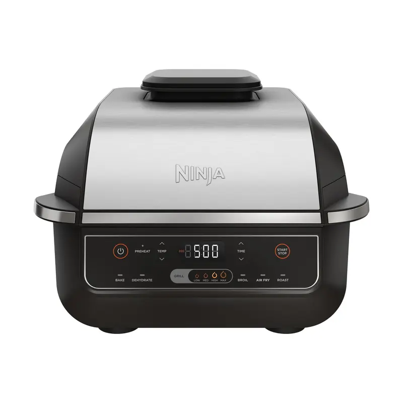 Ninja Foodi 6-in-1 Indoor Grill & 4-qt Air Fryer with Roast, Bake, Broil, Dehydrate (2nd gen) - EG201
