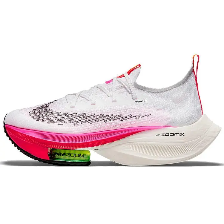 Women's Flyknit Air Zoom Alphafly NEXT% 'Rawdacious' Running Shoes - All-Season Athletic Casual Trainers DJ5456-100, All Seasons, Round Toe, Solid
