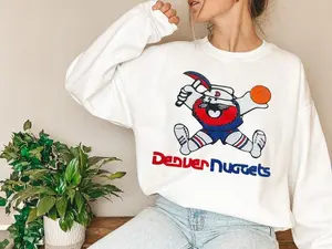 Vintage Denver Nuggets Sweatshirt \ T-Shirt - Denver Basketball shirt - Vintage Basketball Fan Shirt - Denver Nuggets Fan Gift