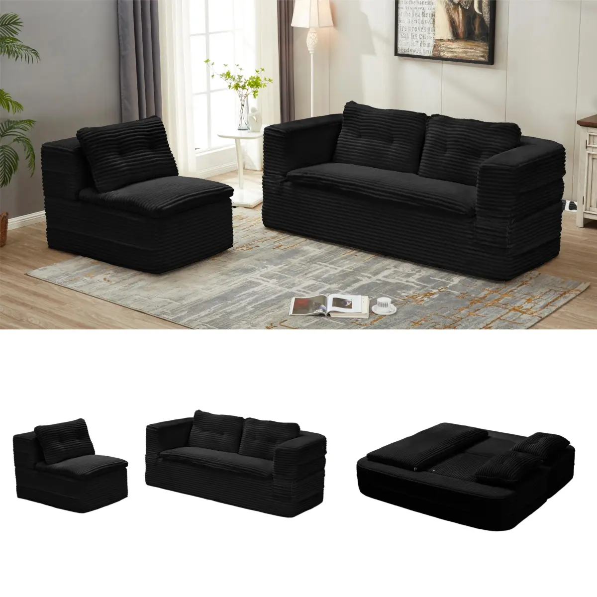 New Sku:King Size-Black