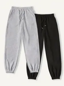 Women's Solid Drawstring Waist Sweatpants, Casual Soft Fit Pocket Pants for Fall & Winter, Women's Trousers for Daily Wear, Womenswear