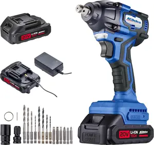 ACDelco ARI20132P 20V Cordless Impact Wrench, 1/2", High Torque